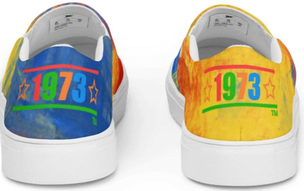 Hip-Hop United Tie Dye Women’s slip-on canvas shoes