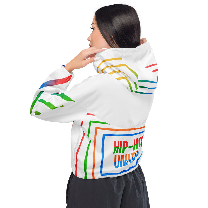 All Over Print Cropped Wind Breaker