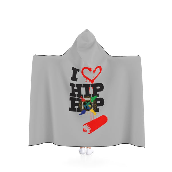 I Love Hip-Hop Hooded Blanket