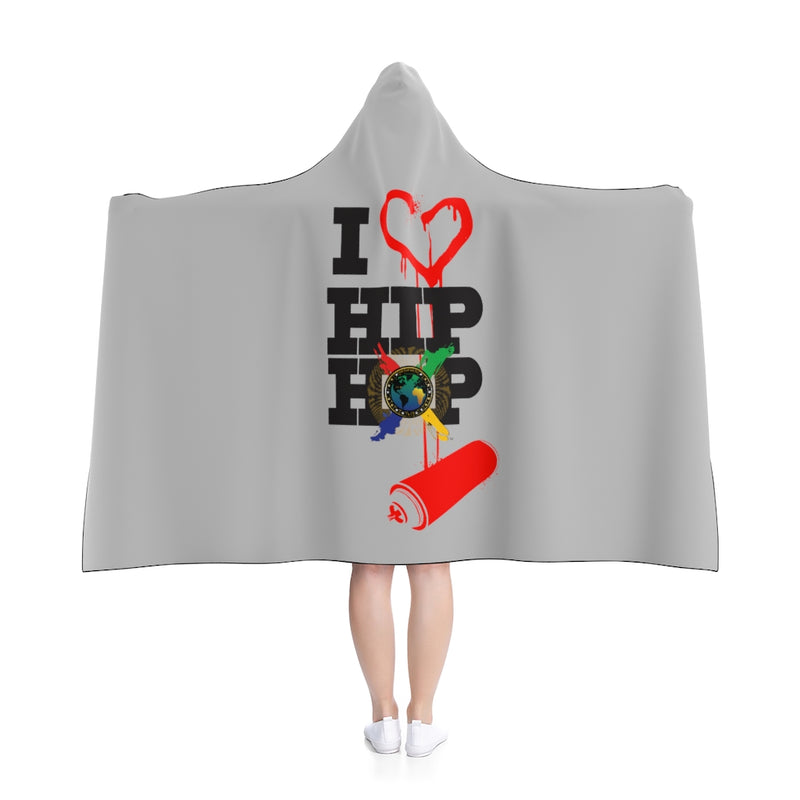 I Love Hip-Hop Hooded Blanket
